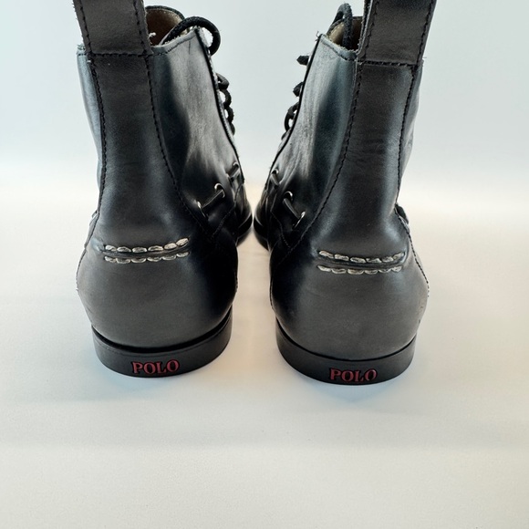 Polo Ralph Lauren Black Leather Chukka Boots - Picture 2 of 8